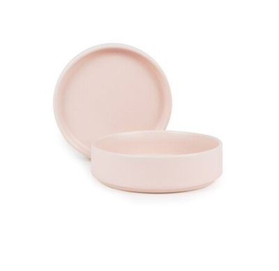 DINNER PLATE AND BOWL - PINK