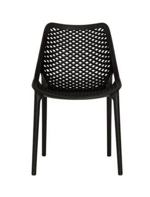 ELIZA OUTDOOR DINING CHAIR - BLACK