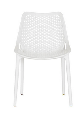 ELIZA OUTDOOR DINING CHAIR - WHITE