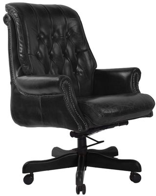 SELBY BANKERS ADJUSTABLE CHAIR - BLACK