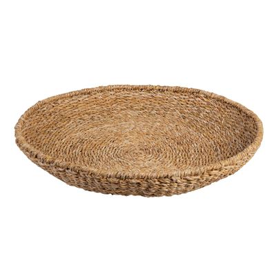 SEAGRASS ROUND TRAY - NATURAL