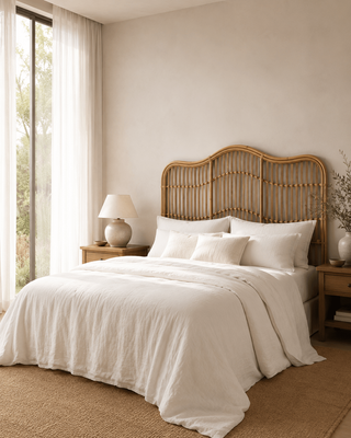 CURVARE ANTIQUE GREY HEADBOARD