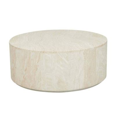 ELLE ROUND BLOCK COFFEE TABLE - NATURAL