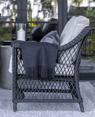 MARBELLA OUTDOOR ARMCHAIR - BLACK TWIST
