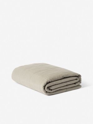 LINEN QUILTED BLANKET - PUDDLE