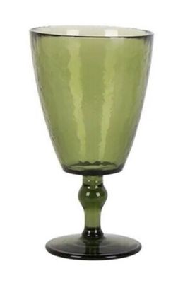VITRO WINE GLASS - OLIVE GREEN