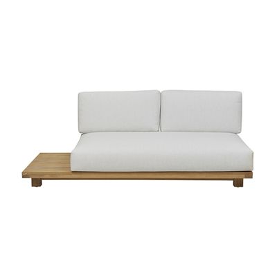 HAVEN OUTDOOR 2 SEATER LEFT SOFA - SNOW