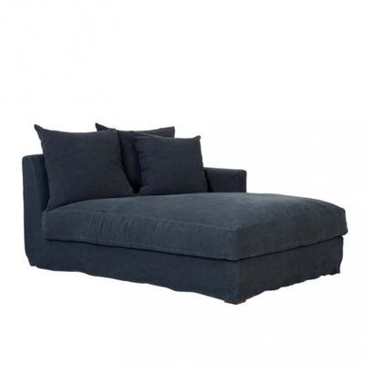SKETCH SLOOPY RIGHT CHAISE SOFA - INK