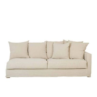 SKETCH SLOOPY 3 SEATER RIGHT SOFA - BONE