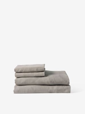 LINEN FITTED SHEET - PUDDLE
