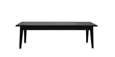 SOLBERG OAK BENCH MATTE - BLACK