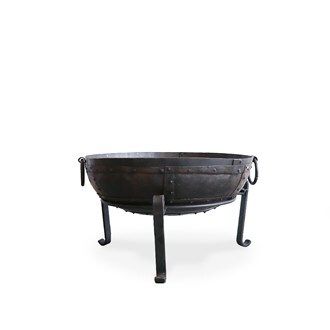 IRON FIRE BOWL WITH GRILL 60CM