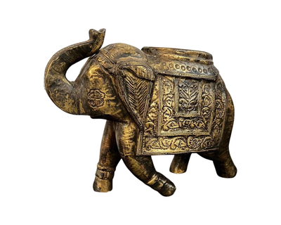 ORIGINAL ELEPHANT - WOOD AND BRASS