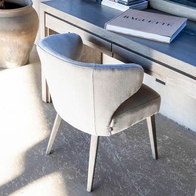 LA VELLA DINING CHAIR - LINEN SAND
