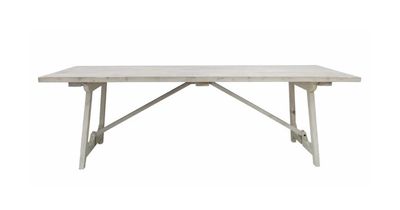 LARRY DINING TABLE - WHITE WASH