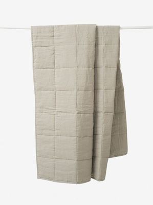 LINEN QUILTED BEDSPREAD - PUDDLE