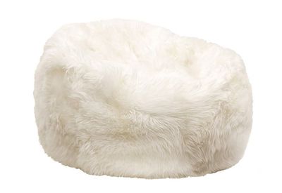 SHEEPSKIN BEANBAG -IVORY