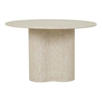 ARTIE WAVE DINING TABLE - WARM SAND