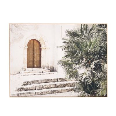 PHOTOGRAPHIC FRAMED ANCIENT DOORWAY CANVAS