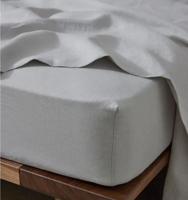 RAVELLO FITTED SHEET - SILVER