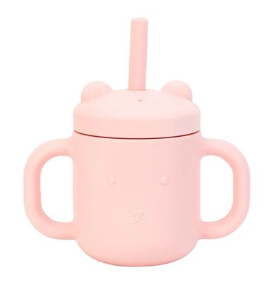 MINI SIPPI BEAR WITH HANDLES - BLUSH PINK