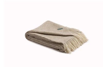 NEW ZEALAND WOOL THROW - TAUPE