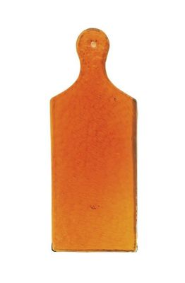 GLASS SERVING BOARD - AMBER