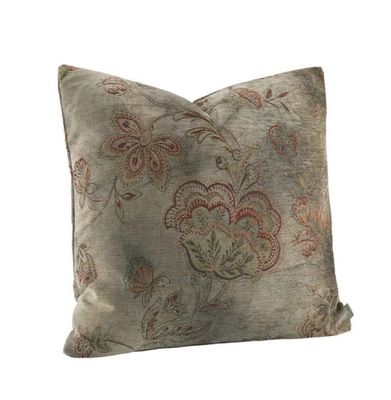 MIRALAGO FLOWER SQUARE CUSHION - TAUPE
