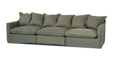 SHELBY SECTIONAL SOFA - OLIVE