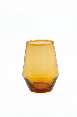 STEMLESS WINE GLASS - AMBER