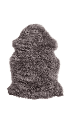 SHEEPSKIN SINGLE LONG WOOL - SMOKE GREY