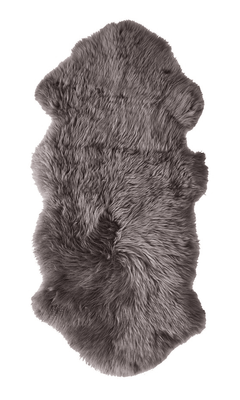 SHEEPSKIN ONE AND HALF LONG WOOL - SMOKE GREY