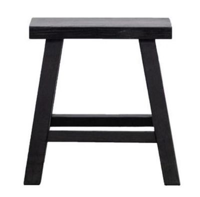 RUSTIC STOOL -BLACK