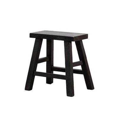 PARQ RECTANGLE STOOL -BLACK
