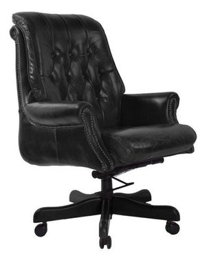 SELBY BANKERS ADJUSTABLE CHAIR - BLACK