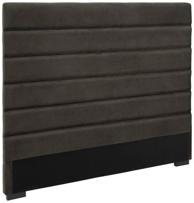 LISBON HEADBOARD-VELVET DARK BROWN