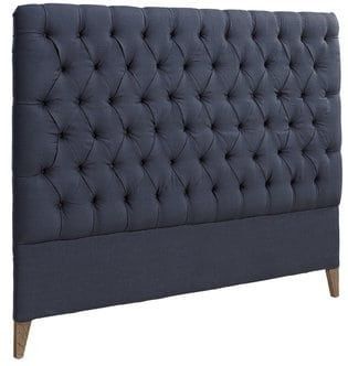 LONDON LINEN HEADBOARD - INDIGO