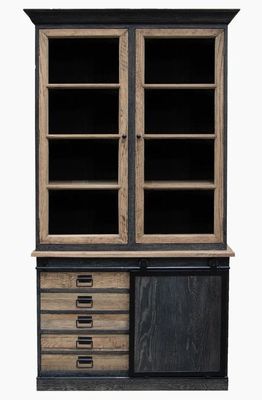 SANDBLASTED BLACK SINGLE CABINET