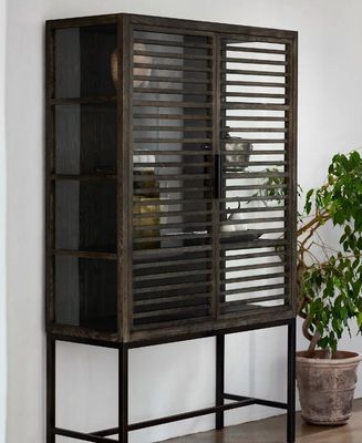 SLATTED DISPLAY CABINET