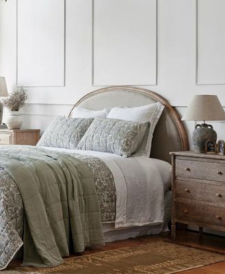 ATHENA COVERLET -BLUE/NATURAL