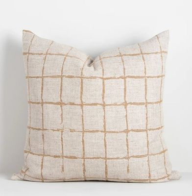 HARRISON CUSHION-OCHRE