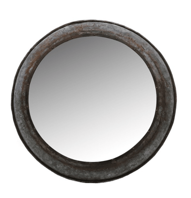 IRON ROUND MIRROR