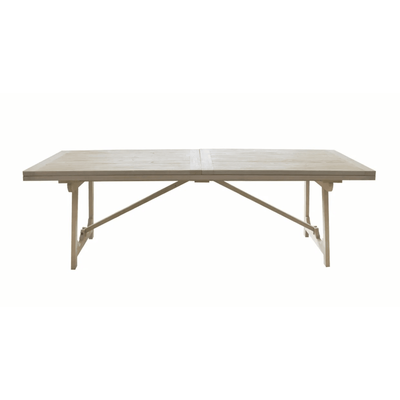 LARRY EXTENDING TABLE - WHITE WASHED