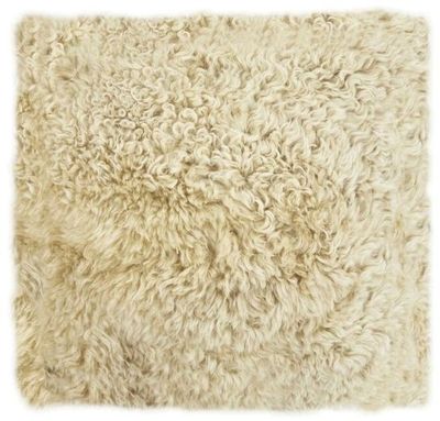 SHEARING LAMB FUR CUSHION -NATURAL