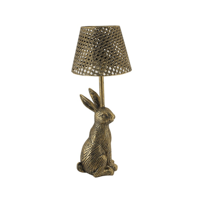 ANTIQUE GOLD BUNNY LAMP