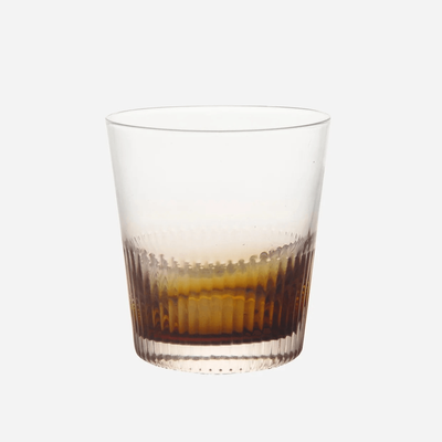 AMBRETTA RIDGED WHISKEY GLASS - SET OF 4