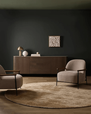FAIRBANKS ROUND FLOOR RUG - SAND