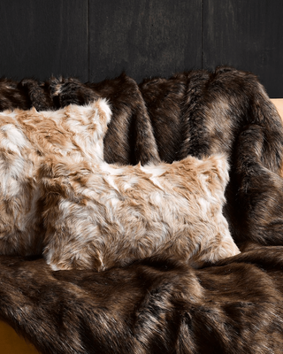 HEIRLOOM FAUX FUR CUSHION - VINTAGE SQUIRREL FAWN
