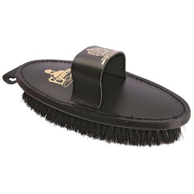 EQUERRY BODY BRUSH-BLACK LEATHER