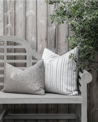 MONTPELLIER STRIPE TAUPE CUSHION